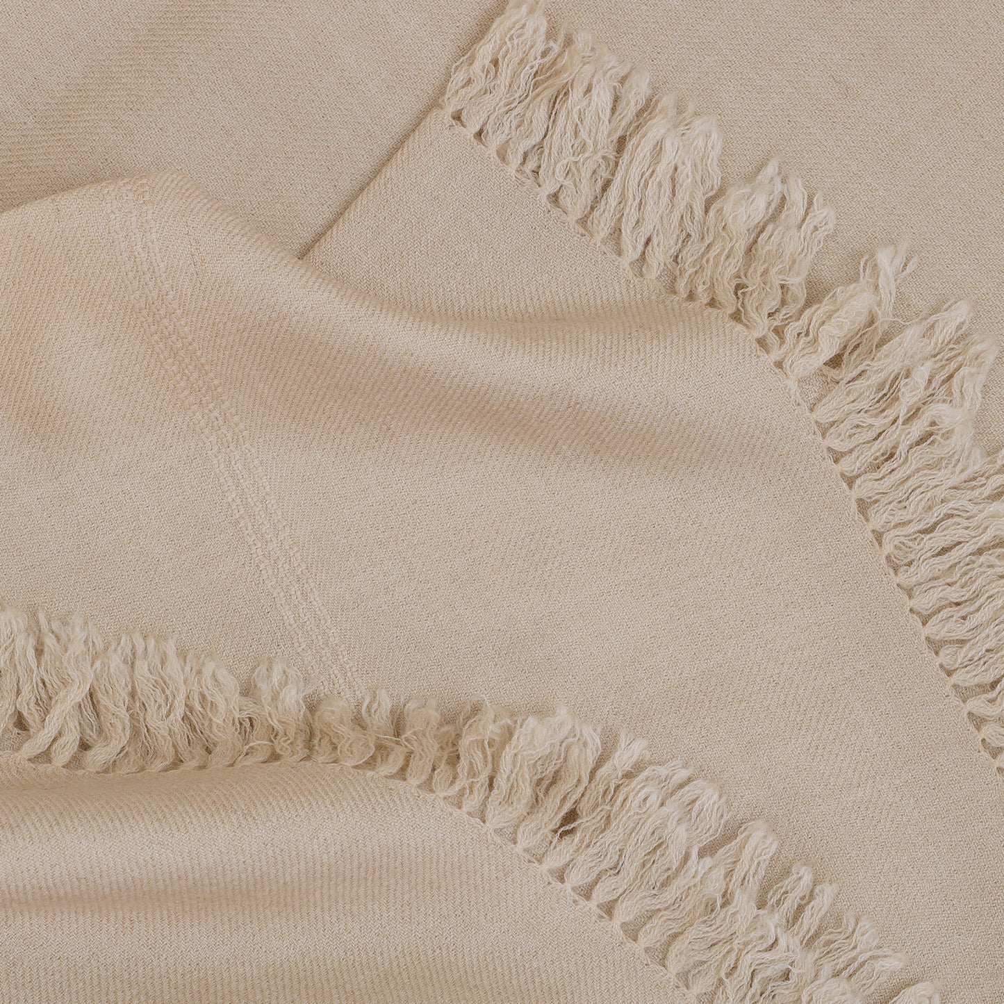 Classic Wool Shawl - Sand