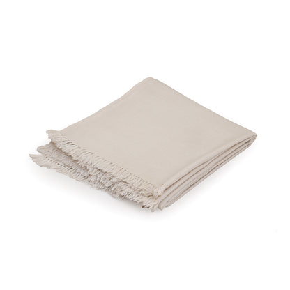 Classic Wool Shawl - Ivory