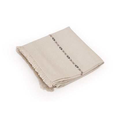 Premium Wool Shawl - Waves of Tradition (Graystone)