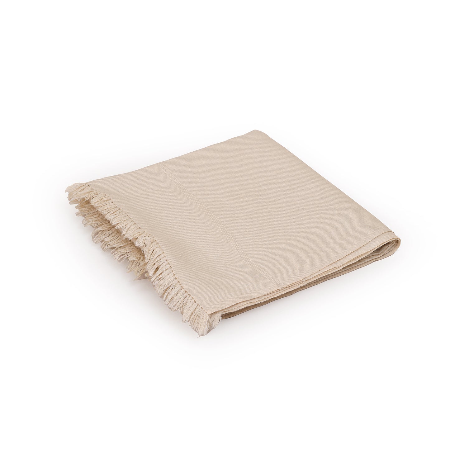 Classic Wool Shawl - Sand