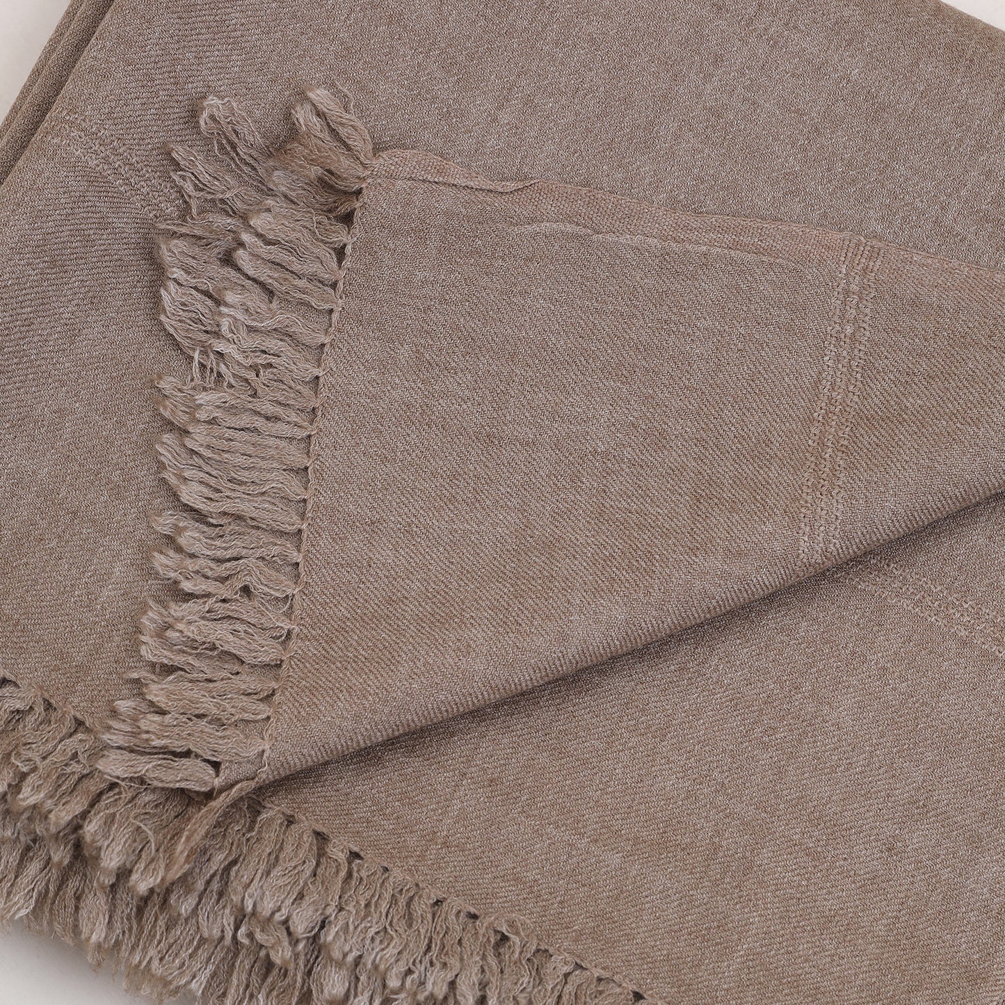 Classic Wool Shawl - Oak