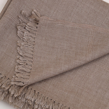 Classic Wool Shawl - Oak