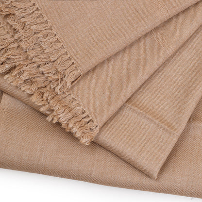 Classic Wool Shawl - Dune