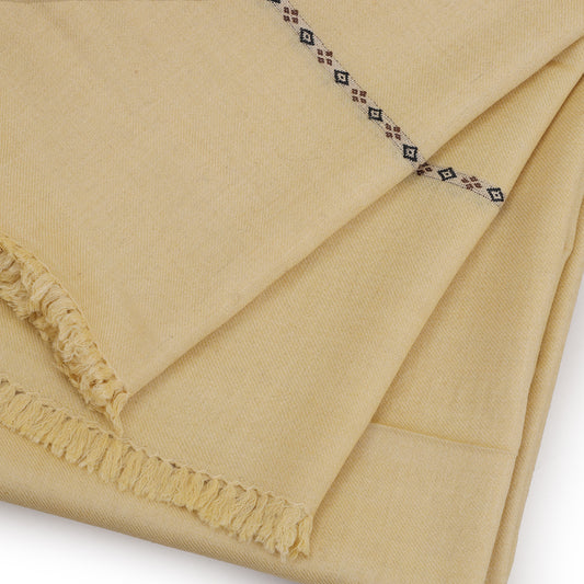 Exclusive Wool Shawl - Wheat
