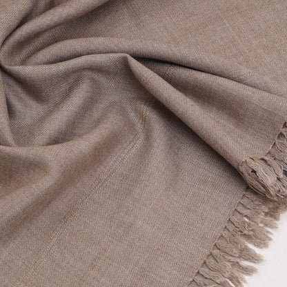 Classic Wool Shawl - Oak