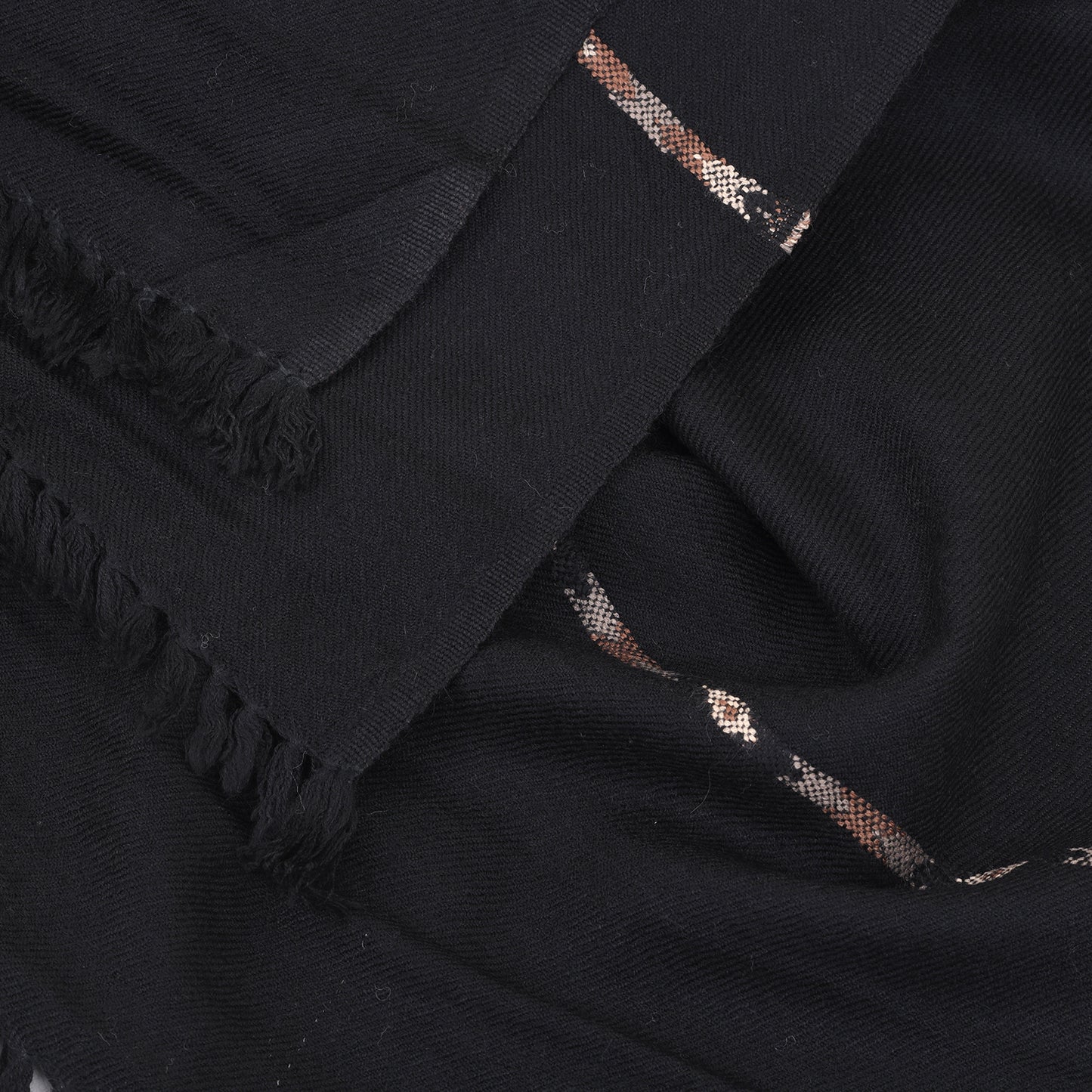 Majestic Wool Shawl - Jet Black