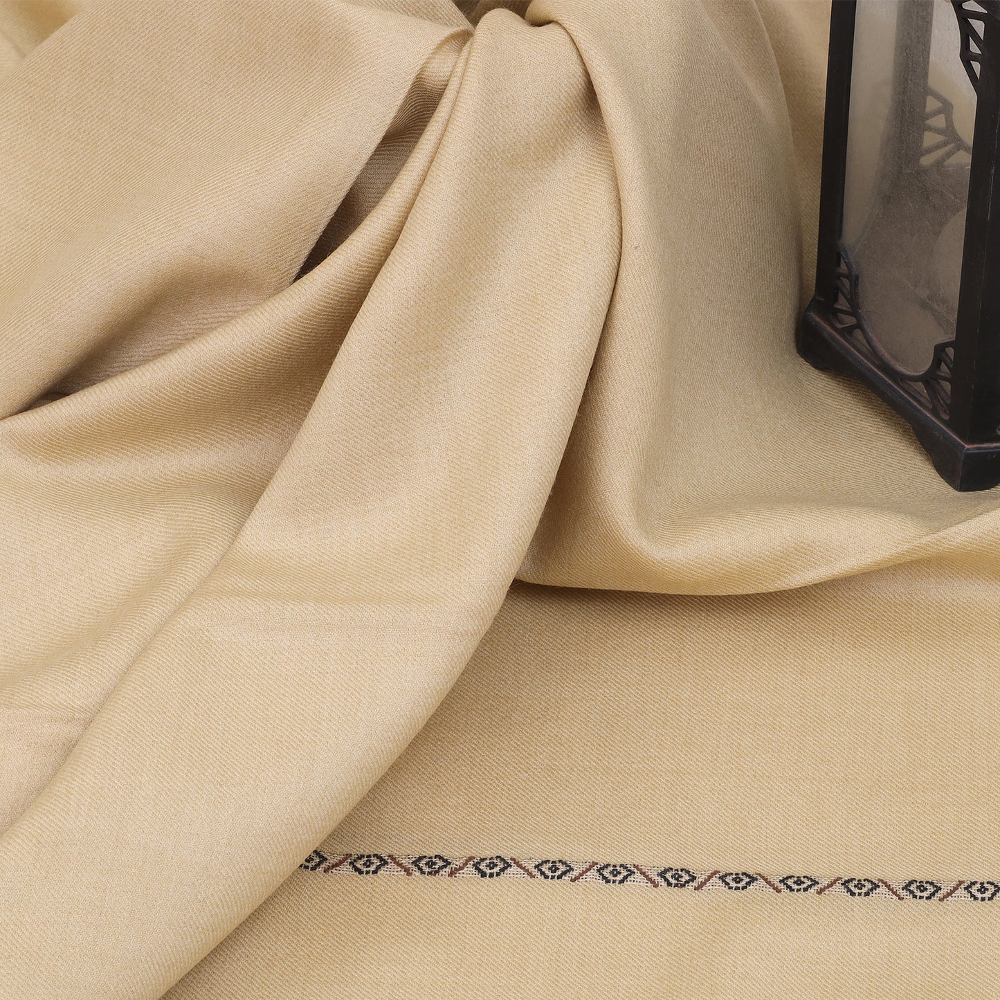 Exclusive Wool Shawl - Tidal foam