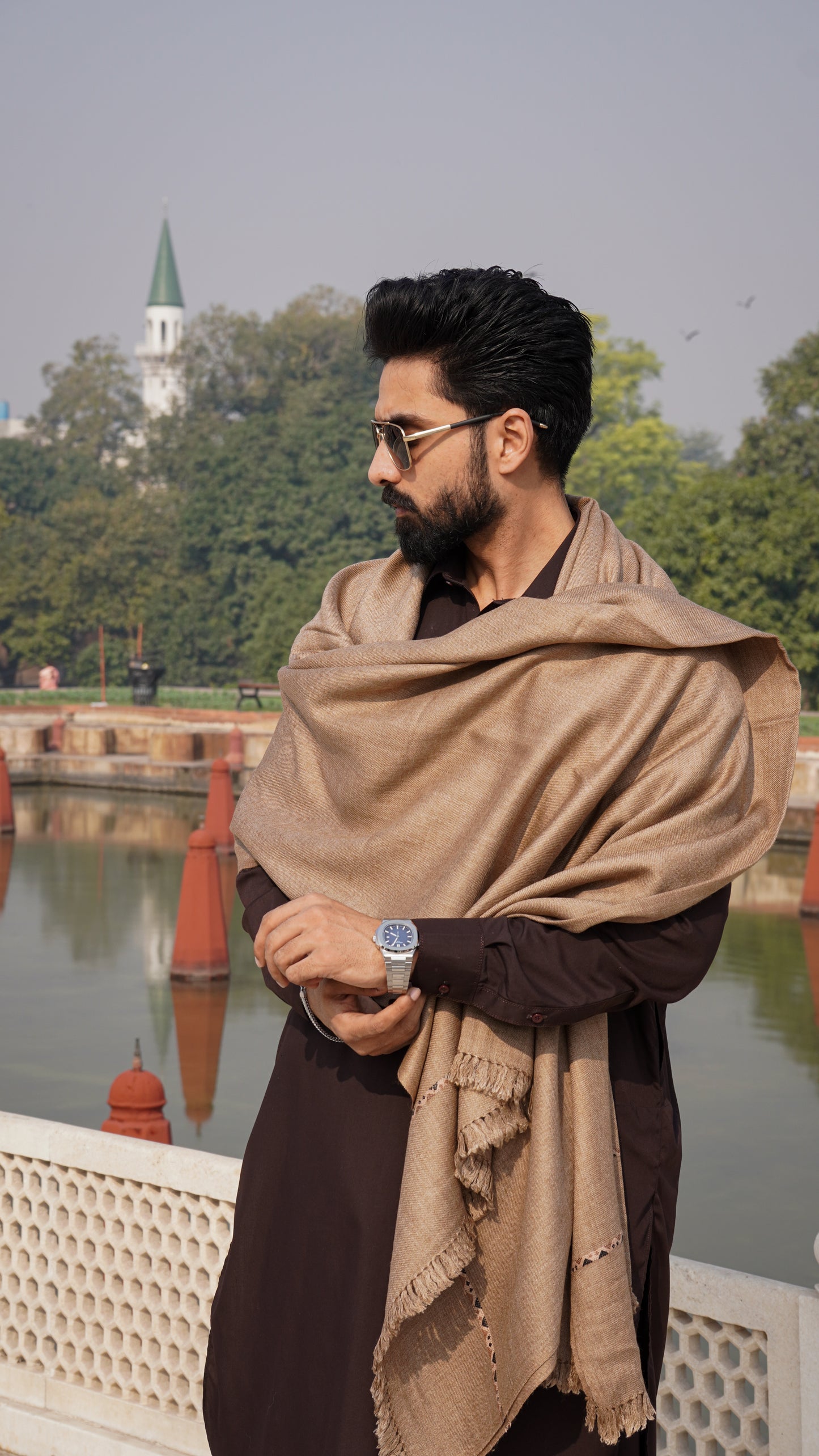 Exclusive Wool Shawl - Rock